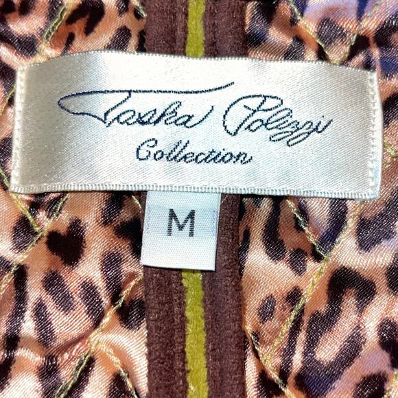 Tasha Polizzi Vest Quilted Microsuede Leopard - Picture 10 of 11